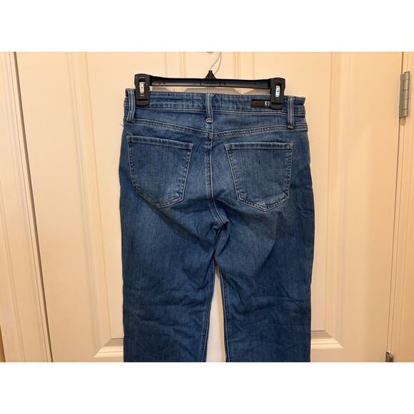 Kut From The Kloth Kelsey Fab AB Ankle Flare High Rise Jeans Womens 4 Blue Denim - Picture 5 of 6